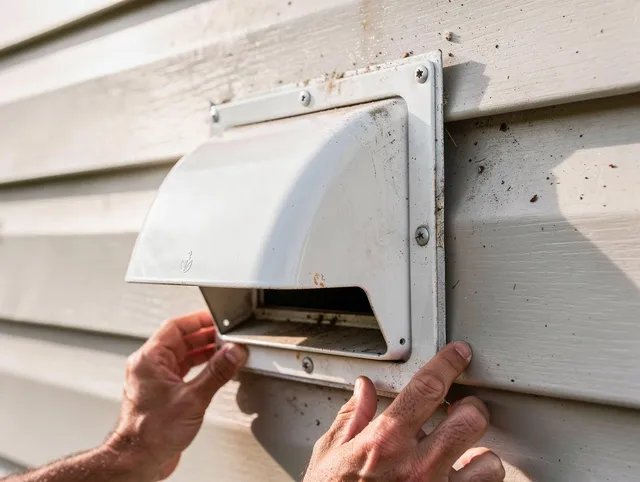 Pico Rivera Dryer Vent Cleaning technician delivering thorough residential dryer vent cleaning service in Pico Rivera